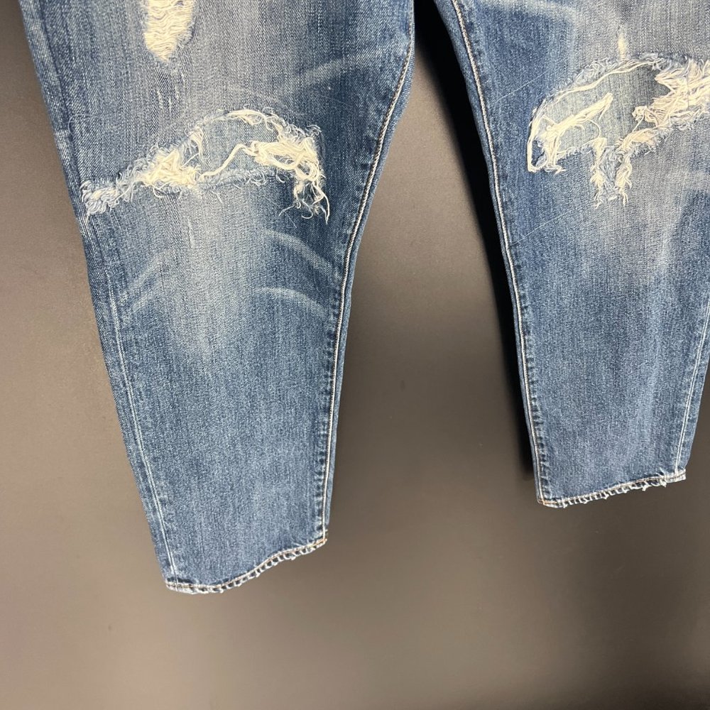 GAP Women's Boyfriend Jeans - Distressed Blue - Picture 3 of 11